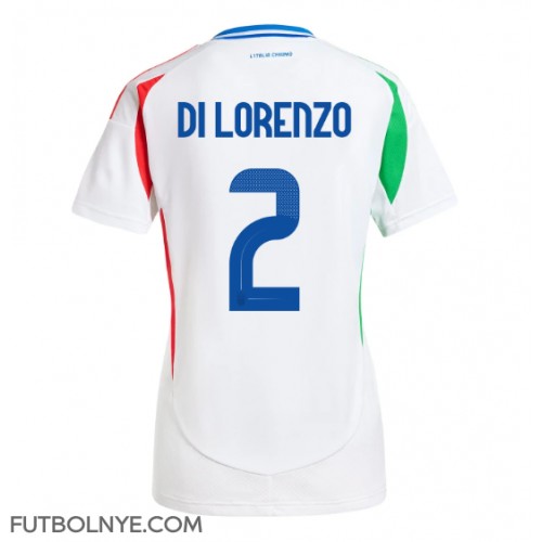 Camiseta Italia Giovanni Di Lorenzo #2 Visitante Equipación para mujer Eurocopa 2024 manga corta